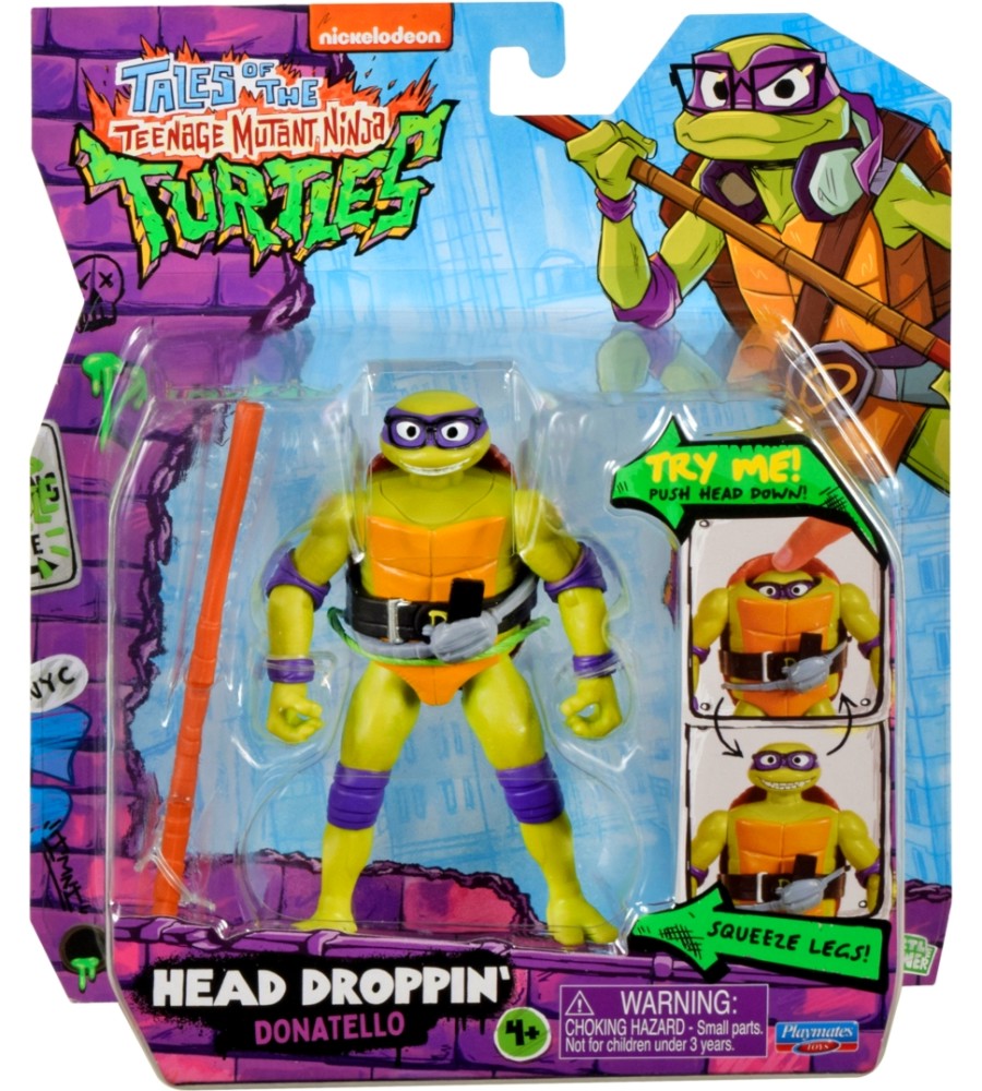 Фигурка Донатело с оръжия - Playmates Фигурка Донатело с оръжия - Playmates - От серията Костенурките нинджа - Mutant Mayhem - фигура