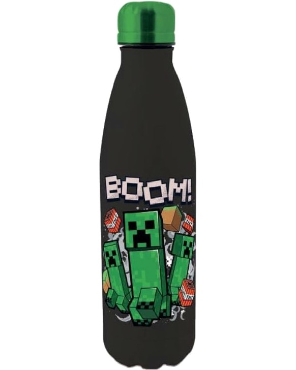 Детски термос Boom Детски термос Boom - С вместимост 500 ml от серията Minecraft - детска бутилка