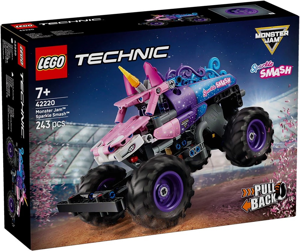 LEGO Technic - Monster Jam Sparkle Smash LEGO Technic - Monster Jam Sparkle Smash - Детски конструктор - играчка