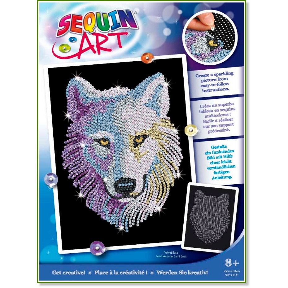     Sequin Art -   -     Blue -  