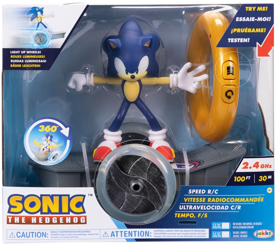 Спийдър с дистанционно Соник - Jakks Pacific Спийдър с дистанционно Соник - Jakks Pacific - С фигурка на тема Соник - играчка