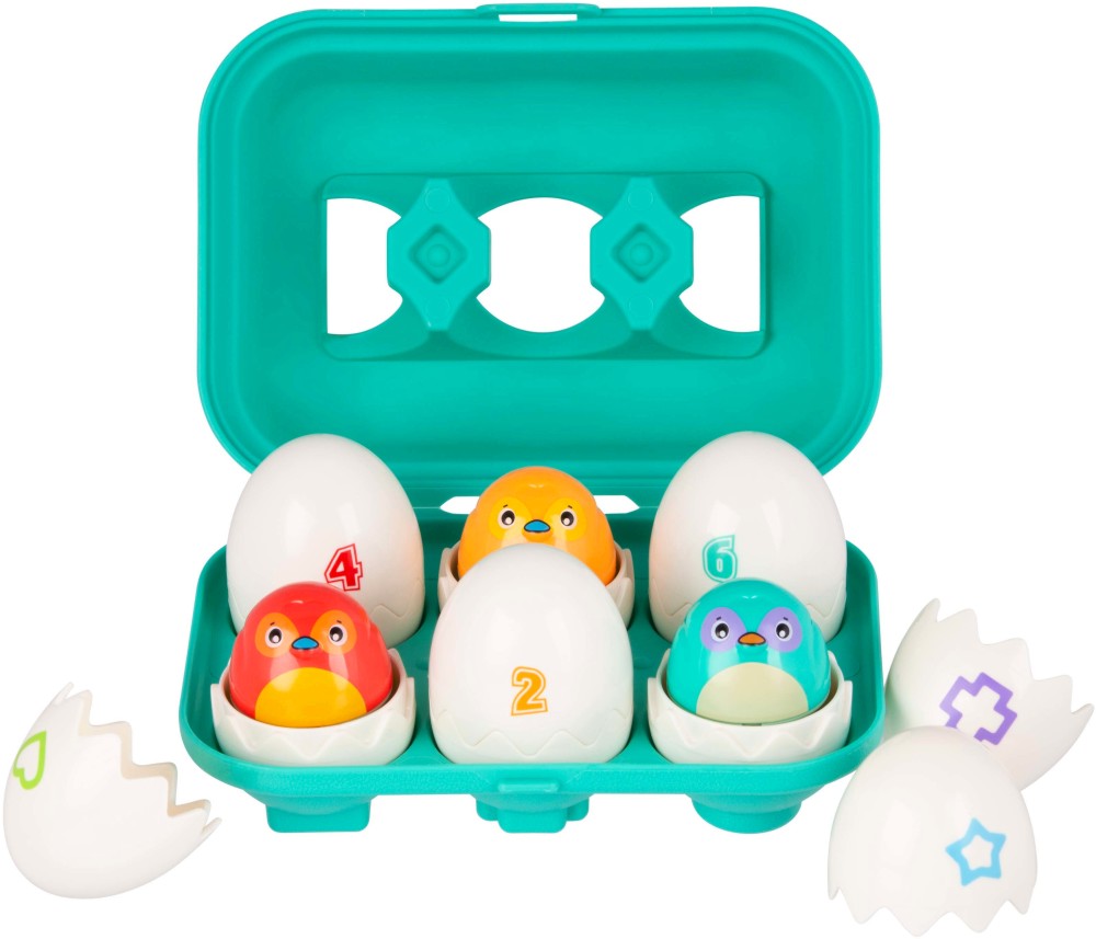 Сортер Яйца - Playgro Hatch and Match Eggs Сортер Яйца - Playgro Hatch and Match Eggs - играчка