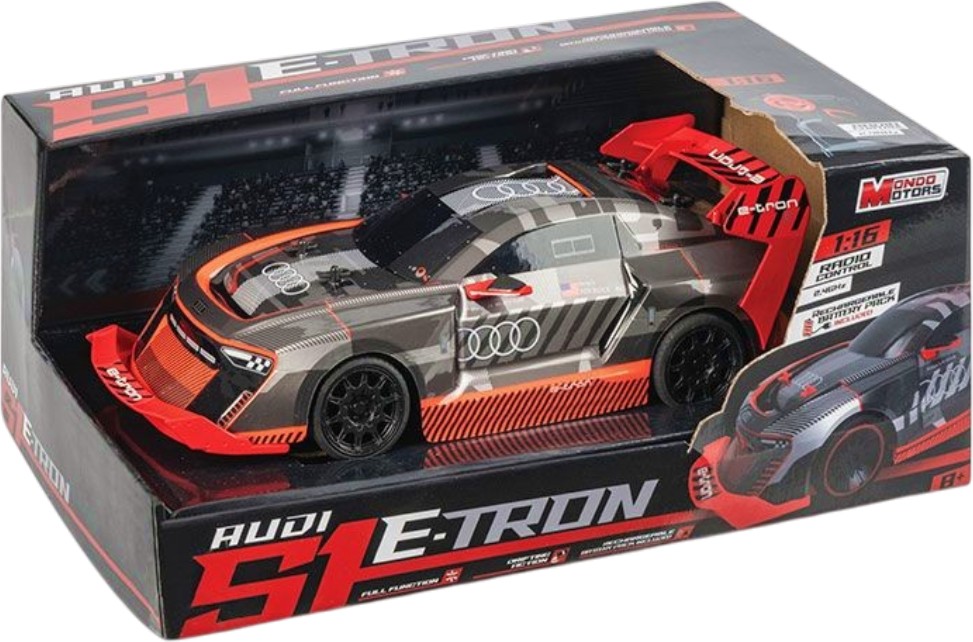 Количка с дистанционно управление Audi S1 E Tron - Mondo Количка с дистанционно управление Audi S1 E Tron - Mondo - играчка