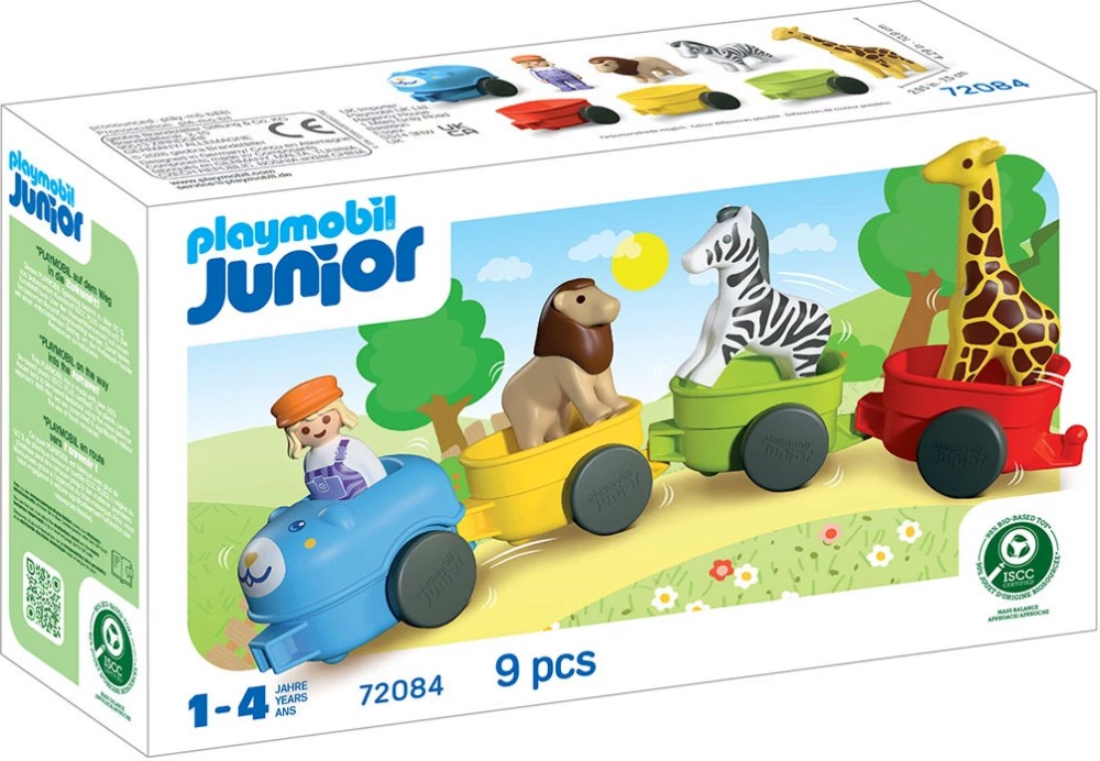 Playmobil Junior - Влакче с животни Playmobil Junior - Влакче с животни - играчка