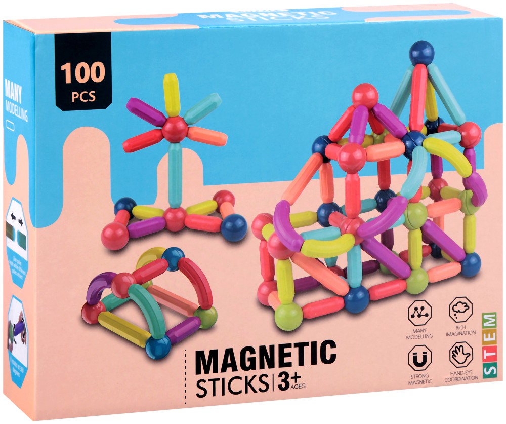   - Magnetic Sticks - 100  - 