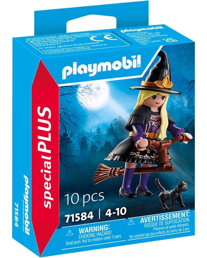 Playmobil Special Plus - Вещица с котка Playmobil Special Plus - Вещица с котка - играчка