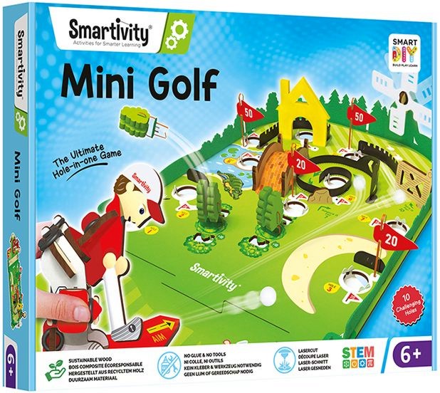 Дървен конструктор Мини голф - Smartivity Дървен конструктор Мини голф - Smartivity - играчка