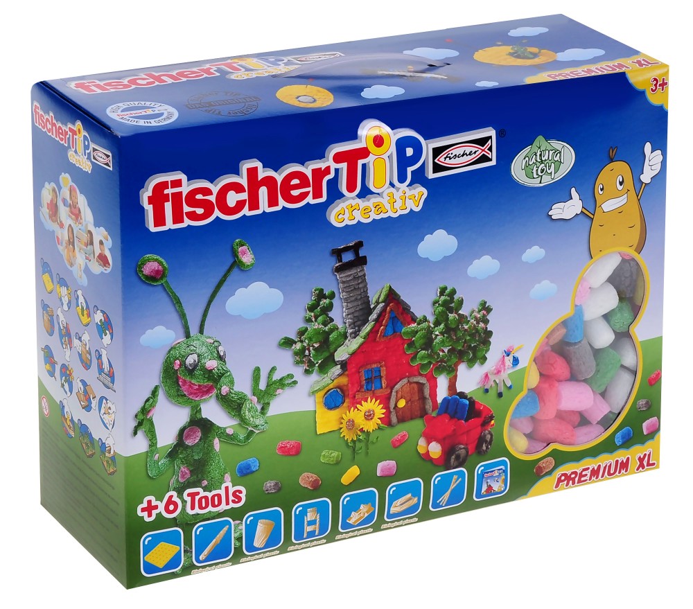 Еко конструктор Fischer Tip Creativ - Къщичка - играчка