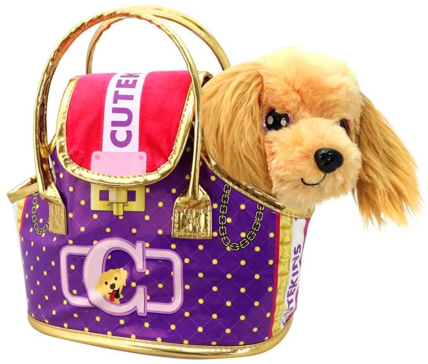 Плюшено кученце в чантичка - Valerie Плюшено кученце в чантичка - Valerie - От серията CuteKins - играчка