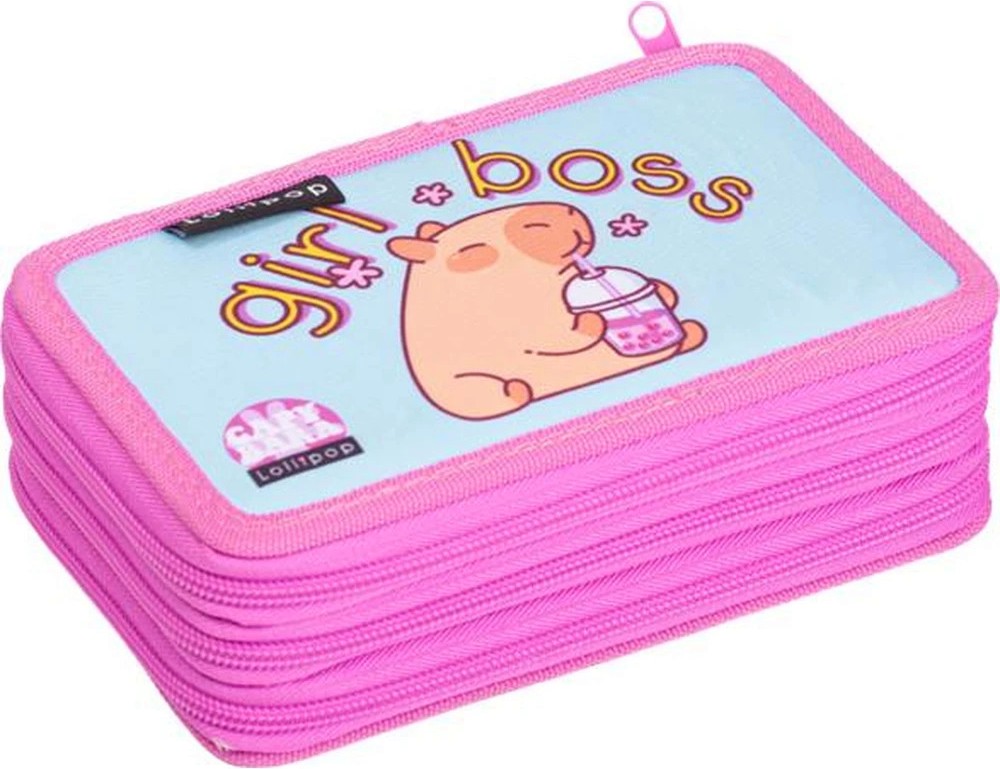 Ученически несесер Lizzy Card Ученически несесер Lizzy Card - С 3 отделения от серията Lollipop Capybara - несесер