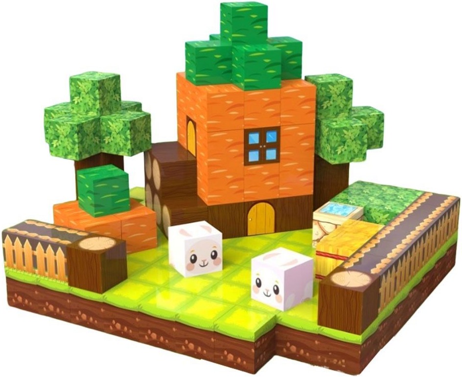 Магнитен конструктор Carrot Farm Магнитен конструктор Carrot Farm - 100 части - играчка