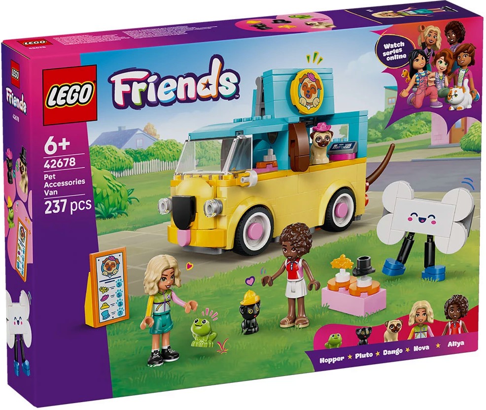 LEGO Friends - Микробус за аксесоари за домашни любимци LEGO Friends - Микробус за аксесоари за домашни любимци - Детски конструктор - играчка