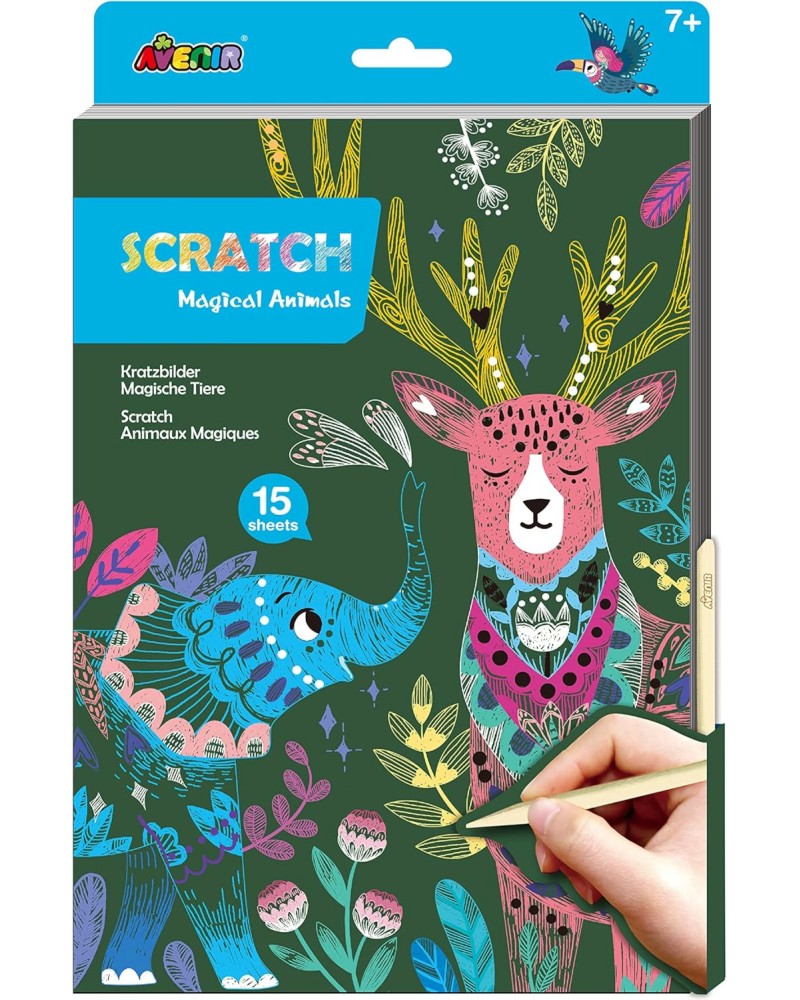 Скреч картини Приказни животни - Avenir Скреч картини Приказни животни - Avenir - Творчески комплект - творчески комплект