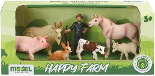 Фигурки на домашни животни с фермер Happy Farm Фигурки на домашни животни с фермер Happy Farm - фигури