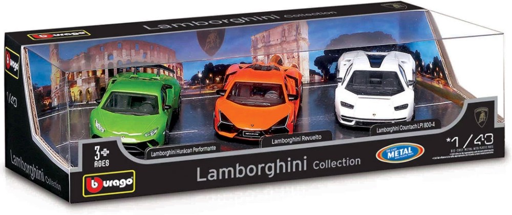 Метални колички Lamborghini - Bburago Метални колички Lamborghini - Bburago - От серията Street Fire - играчка