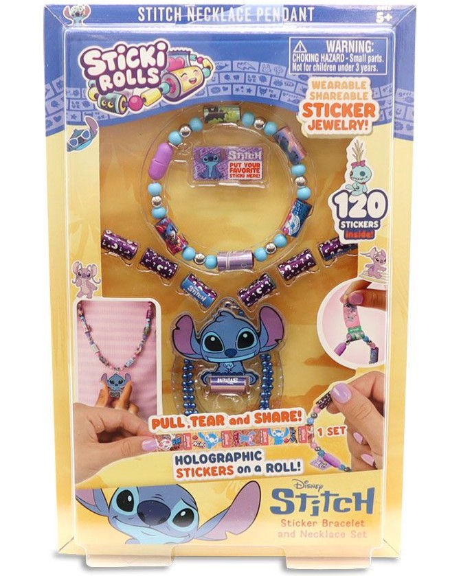 Направи си сам бижута със стикери Направи си сам бижута със стикери - На тема Лило и Стич - творчески комплект