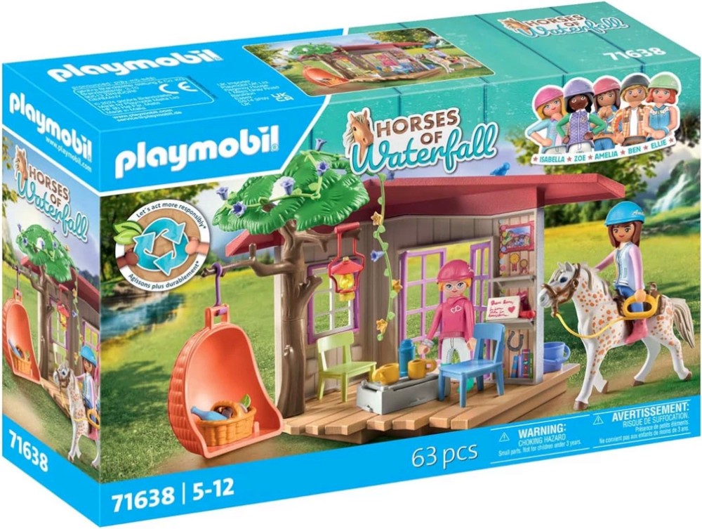 Playmobil Horses of Waterfall - Конен фенклуб Playmobil Horses of Waterfall - Конен фенклуб - играчка
