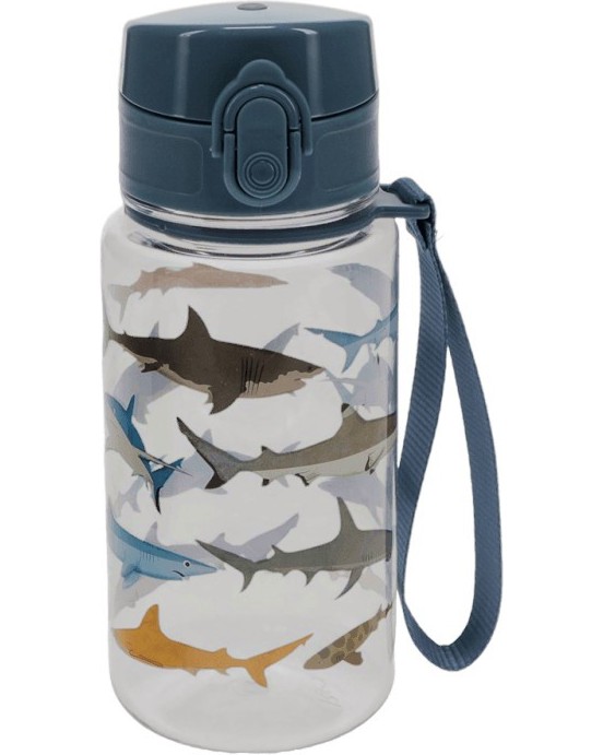 Детско шише за вода Акула - Rex London Детско шише за вода Акула - Rex London - С вместимост 450 ml - детска бутилка