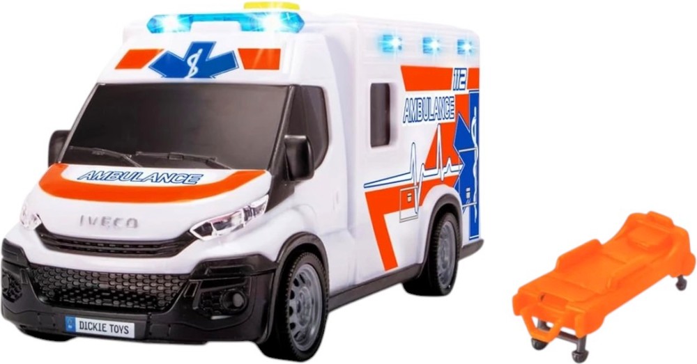 Детска линейка Iveco Daily - Dickie Детска линейка Iveco Daily - Dickie - играчка