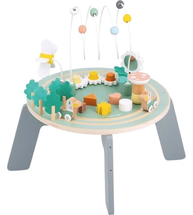 Дървена активна маса Градина - Janod Дървена активна маса Градина - Janod - От серията Sweet Cocoon - играчка