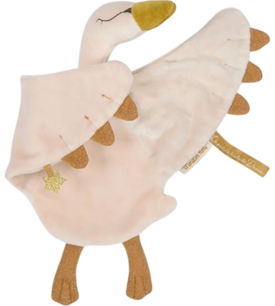 Играчка за гушкане Лебед - Moulin Roty Играчка за гушкане Лебед - Moulin Roty - играчка