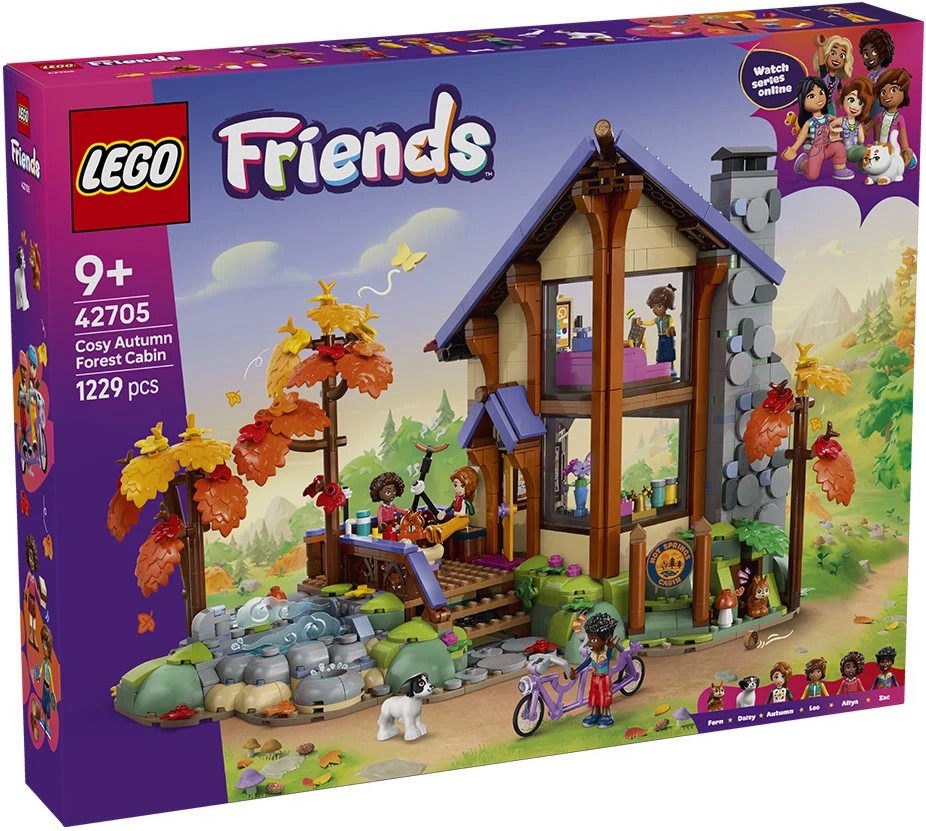 LEGO Friends - Уютна есенна горска хижа LEGO Friends - Уютна есенна горска хижа - Детски конструктор - играчка