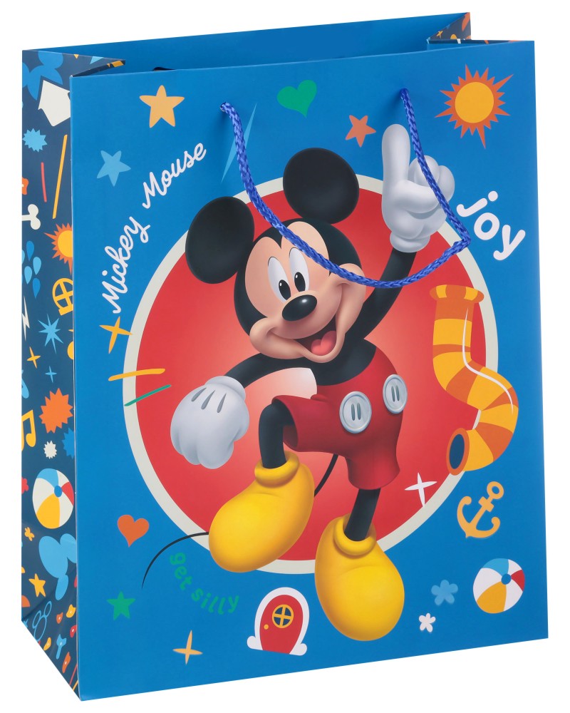 Подаръчна торбичка Мики Маус - Unic Art Подаръчна торбичка Мики Маус - Unic Art - С размери 26 / 32 / 12 cm на тема Мики Маус и приятели - продукт