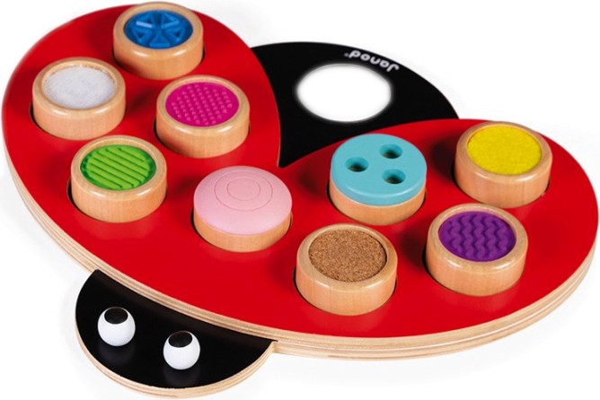 Тактилен сортер Калинка - Janod Тактилен сортер Калинка - Janod - играчка