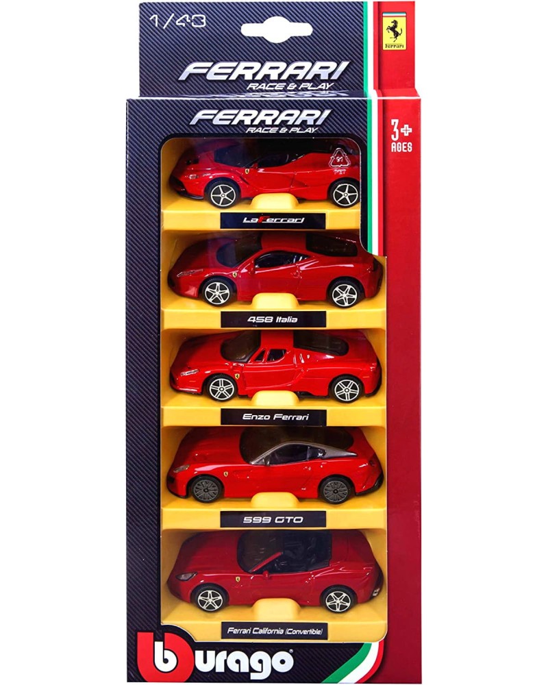 5   Ferrari - Bburago -   1:43 - 