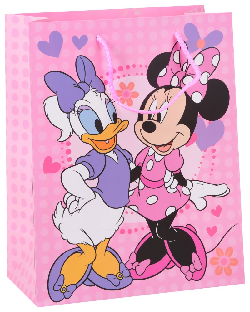 Подаръчна торбичка Дейзи и Мини Маус - Unic Art Подаръчна торбичка Дейзи и Мини Маус - Unic Art - С размери 26 / 32 / 12 cm на тема Мики Маус и приятели - продукт