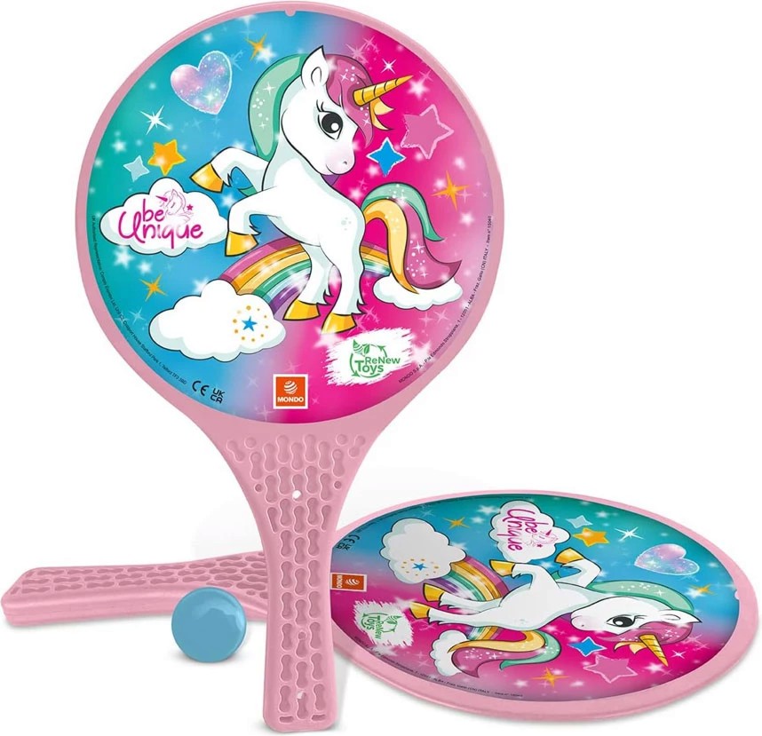 Хилки за плажен тенис Еднорог - Mondo Хилки за плажен тенис Еднорог - Mondo - играчка