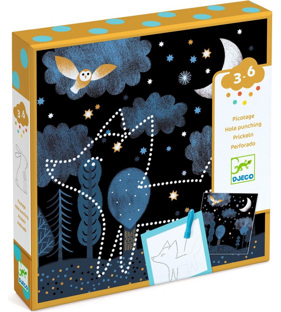 Направи светещи картини с техниката биговане - Djeco Направи светещи картини с техниката биговане - Djeco - Творчески комплект - творчески комплект