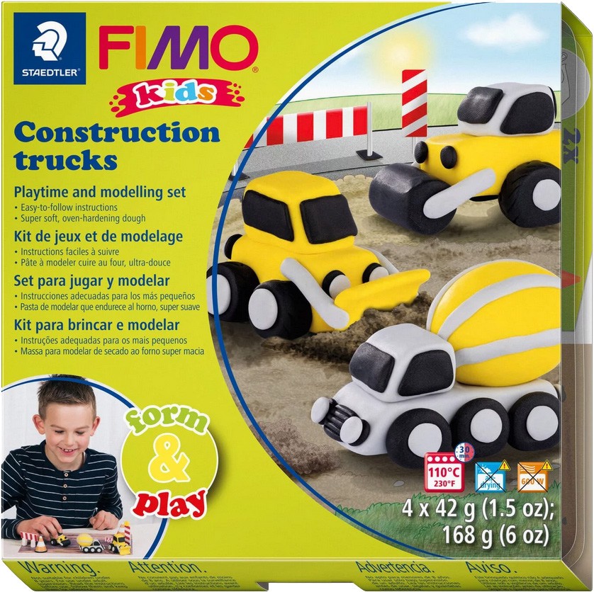       Fimo - Construction Trucks -     Kids -  