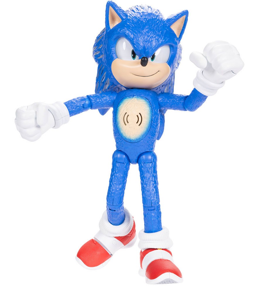 Екшън фигурка на Соник - Jakks Pacific inc Екшън фигурка на Соник - Jakks Pacific inc - Със звук и светлина на тема Соник - фигура