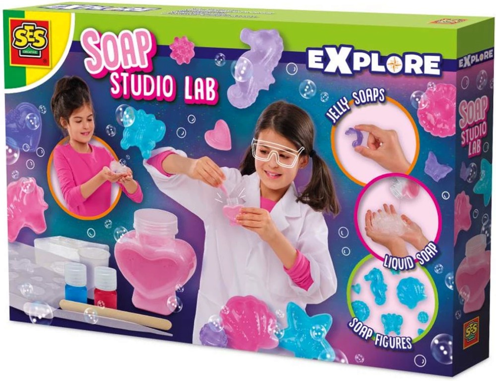 Лаборатория за сапуни - SES Creative Лаборатория за сапуни - SES Creative - От серията Откривател - творчески комплект