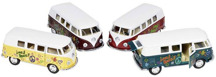   VW Hippie Bus 1962 - Goki -  pull-back      - 