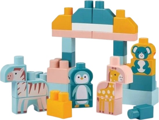 Детски конструктор Животни - Ecoiffier Детски конструктор Животни - Ecoiffier - играчка