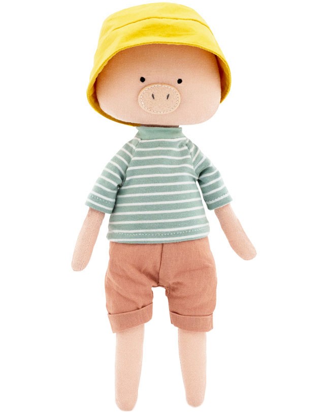 Мека играчка прасенце Ники - Orange Toys - С височина 30 cm, от серията Cotti Motti - играчка