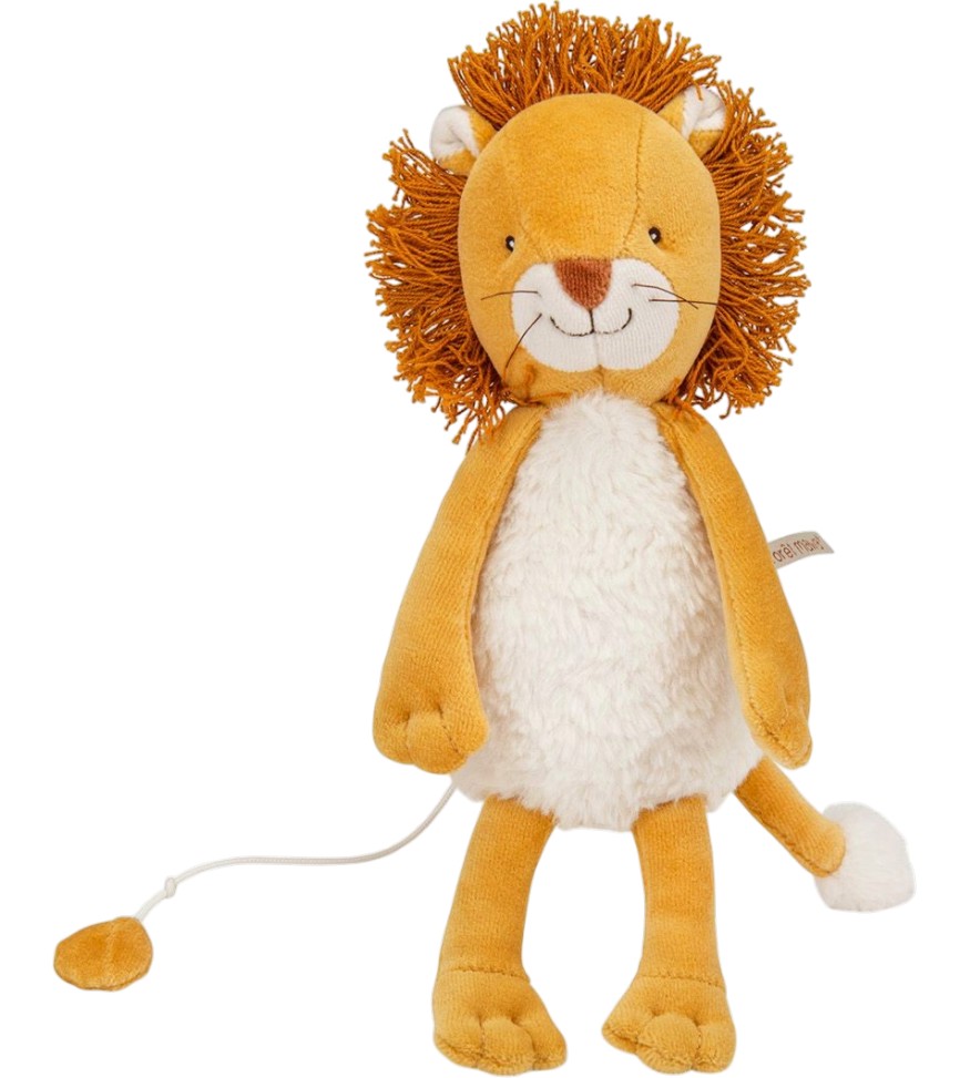 Плюшена музикална играчка Лъвче - Moulin Roty Плюшена музикална играчка Лъвче - Moulin Roty - С височина 28 cm - играчка