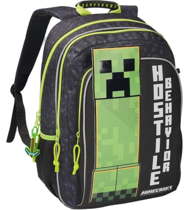 Ученическа раница Hostile Behavior Ученическа раница Hostile Behavior - На тема Minecraft - раница