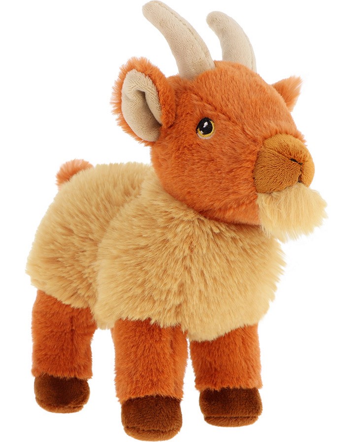 Еко плюшена златна коза - Keel Toys Еко плюшена златна коза - Keel Toys - С височина 20 cm, от серията Keeleco - играчка