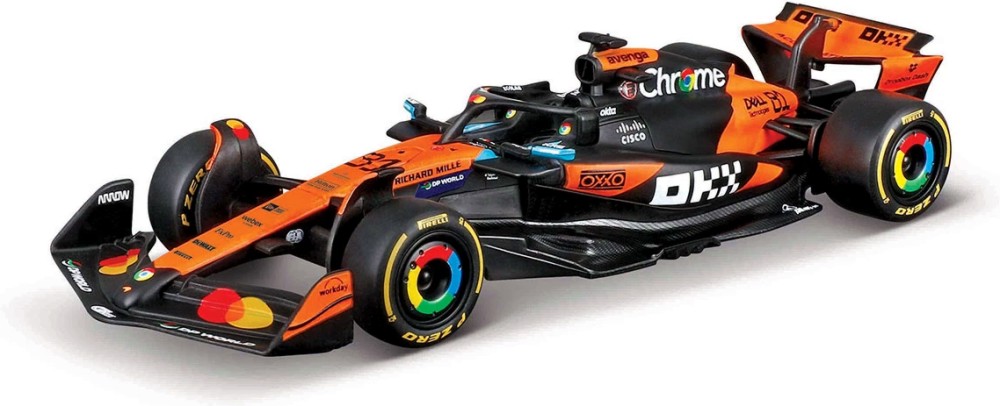Количка F1 McLaren MCL39 (#81) - Bburago Количка F1 McLaren MCL39 (#81) - Bburago - От серията Race Collezione - количка