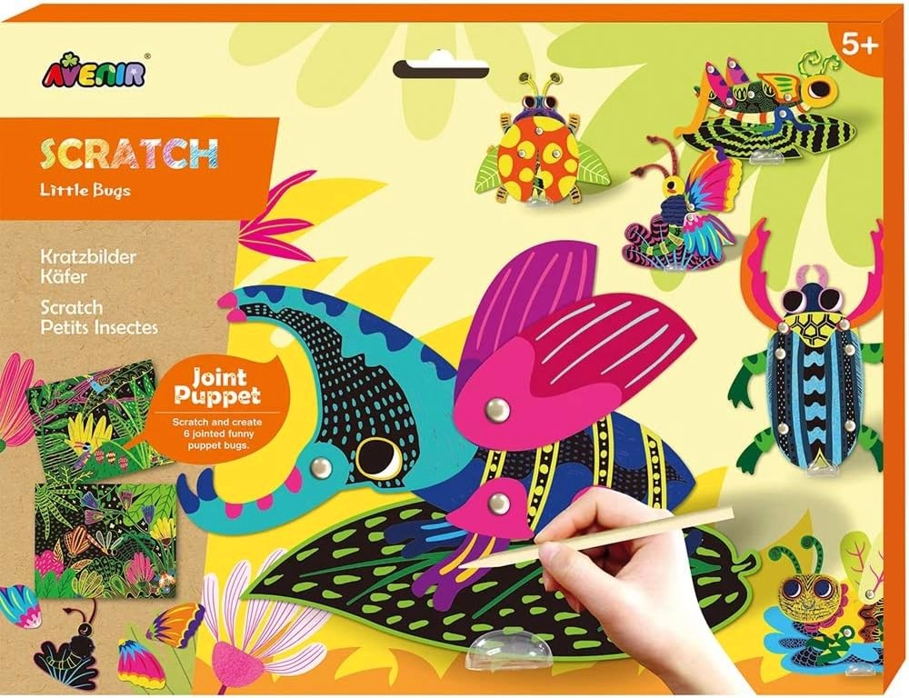 Скреч фигурки Насекоми - Avenir Скреч фигурки Насекоми - Avenir - Творчески комплект - творчески комплект