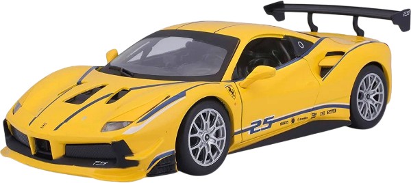 Метална количка Ferrari 488 Challenge - Bburago Метална количка Ferrari 488 Challenge - Bburago - С мащаб 1:24, от серията Ferrari Race & Play - количка