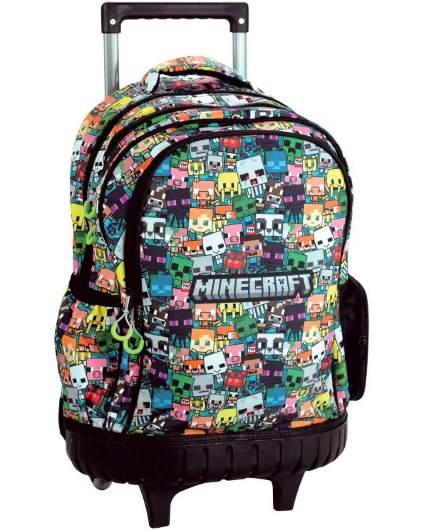 Ученическа раница с колелца Chibi Ученическа раница с колелца Chibi - На тема Minecraft - раница