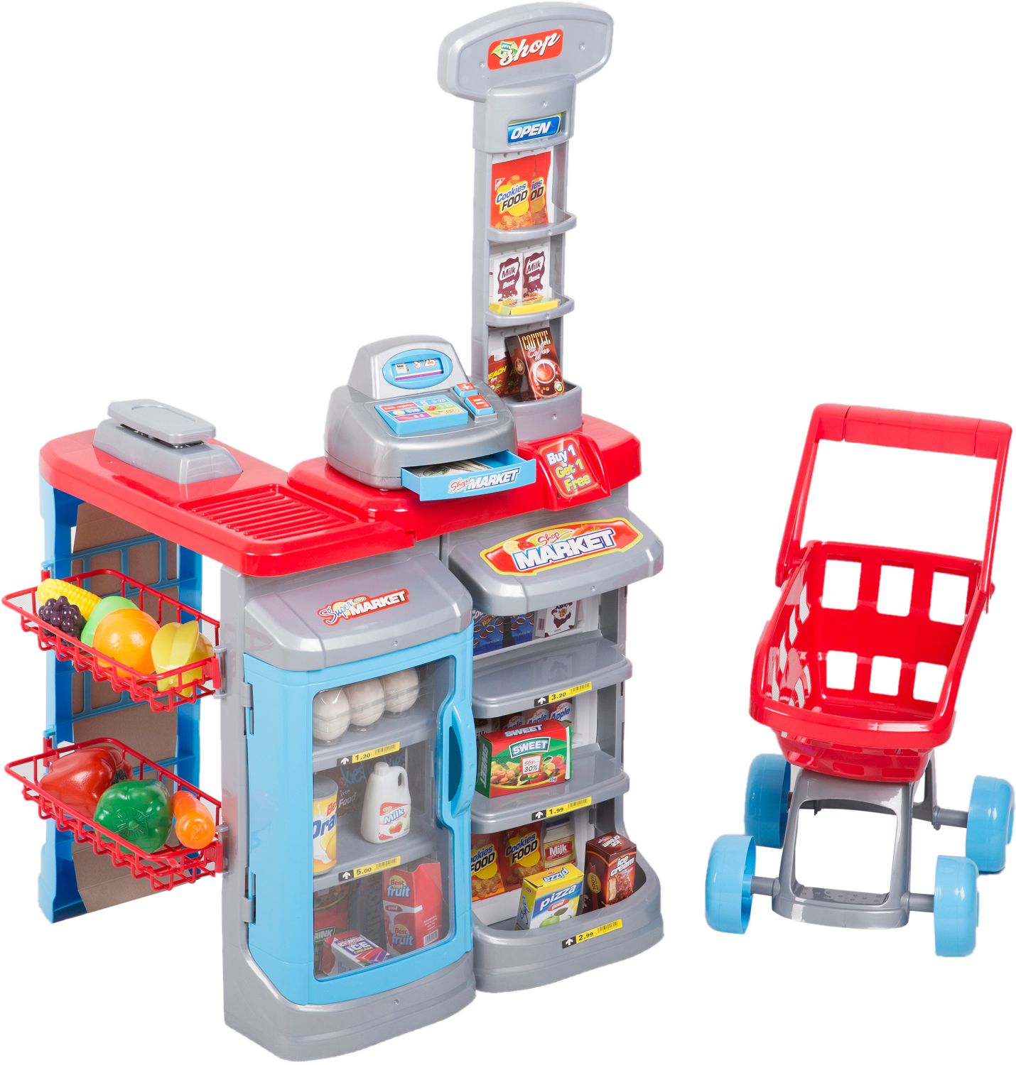 Детски супермаркет - Комплект с аксесоари - играчка - store.bg