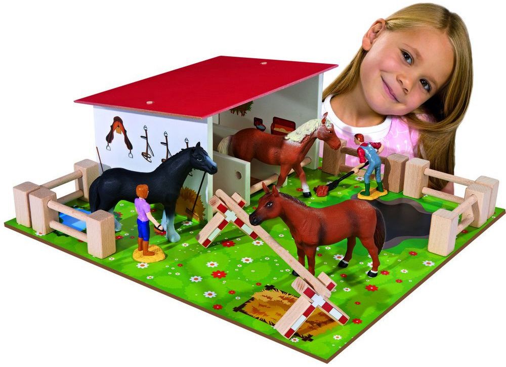 Конюшня - Дървена играчка - - store.bg