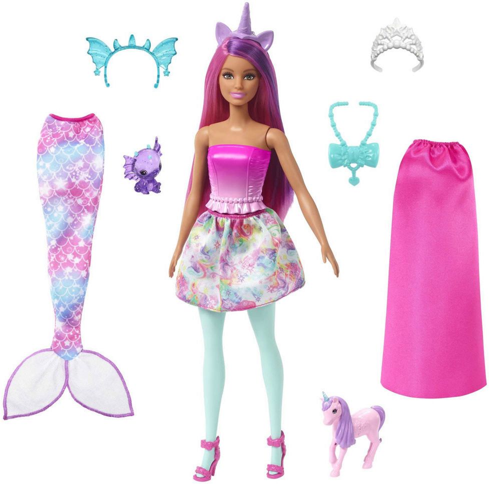 Кукла Барби с костюми 3 в 1 Mattel - store.bg