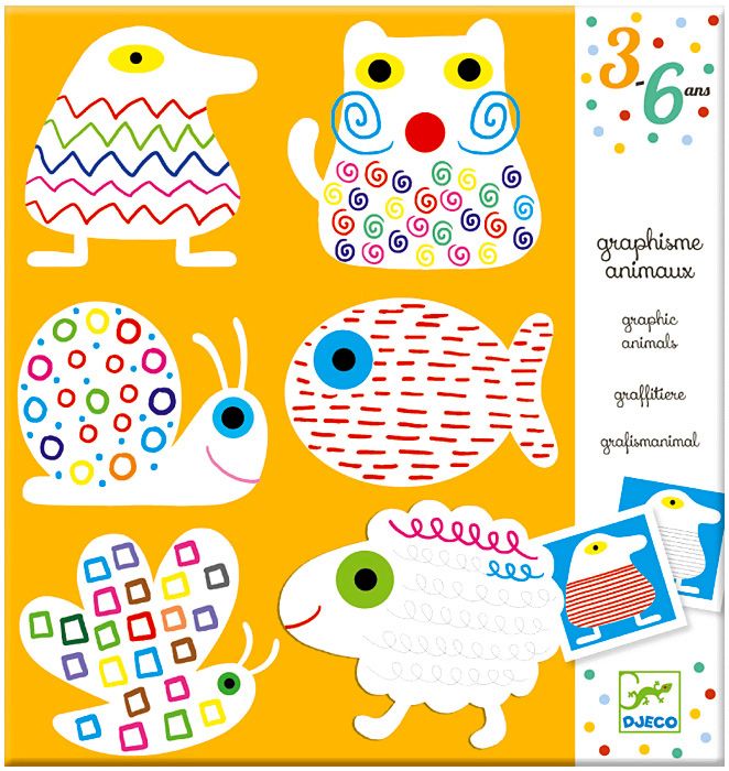 Картинки за оцветяване - Животни - творчески комплект