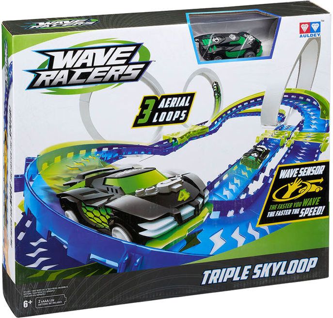 Wave Racers - Писта и състезателна кола със сензор за движение - store.bg